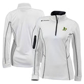 White Athletics Columbia Women's Omni-Wick Shotgun Quarter-Zip Pullover Top