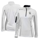 White Colorado Rockies Columbia Women's Omni-Wick Shotgun Quarter-Zip Pullover Top