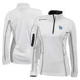 White Tampa Bay Rays Columbia Women's Omni-Wick Shotgun Quarter-Zip Pullover Top