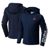 Navy St. Louis Cardinals Columbia Youth Terminal Tackle Long Sleeve Hoodie T-Shirt