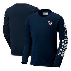 Navy Cleveland Guardians Columbia Youth Terminal Tackle Long Sleeve T-Shirt