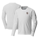 White San Diego Padres Columbia Youth Terminal Tackle Long Sleeve T-Shirt