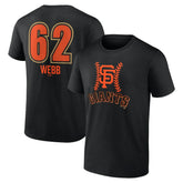 Black Logan Webb San Francisco Giants Name & Number Fastball T-Shirt