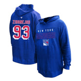 NHL Mika Zibanejad New York Rangers Profile Women's Plus Size Name & Number Thermal Pullover Hoodie