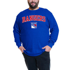 NHL Artemi Panarin New York Rangers Profile Big & Tall Name & Number Thermal Pullover Sweatshirt