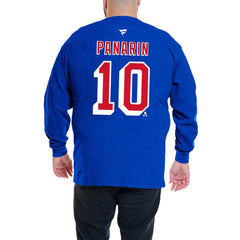 NHL Artemi Panarin New York Rangers Profile Big & Tall Name & Number Thermal Pullover Sweatshirt