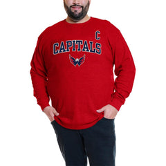 NHL Alexander Ovechkin Washington Capitals Profile Big & Tall Name & Number Thermal Pullover Sweatshirt