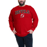 NHL Jack Hughes New Jersey Devils Profile Big & Tall Name & Number Thermal Pullover Sweatshirt