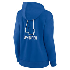 Royal George Springer Toronto Blue Jays Women's Name & Number Fastball Pullover Hoodie