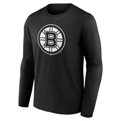 NHL Boston Bruins Personalized Name & Number Monochrome Long Sleeve T-Shirt