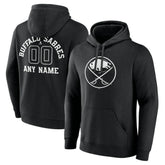 NHL Buffalo Sabres Personalized Name & Number Monochrome Pullover Hoodie