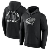 NHL Columbus Blue Jackets Personalized Name & Number Monochrome Pullover Hoodie