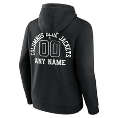 NHL Columbus Blue Jackets Personalized Name & Number Monochrome Pullover Hoodie