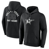 NHL Dallas Stars Personalized Name & Number Monochrome Pullover Hoodie