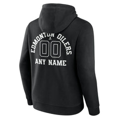 NHL Edmonton Oilers Personalized Name & Number Monochrome Pullover Hoodie