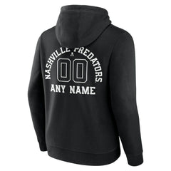 NHL Nashville Predators Personalized Name & Number Monochrome Pullover Hoodie