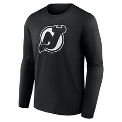 NHL New Jersey Devils Personalized Name & Number Monochrome Long Sleeve T-Shirt