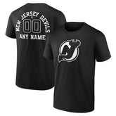 NHL New Jersey Devils Personalized Name & Number Monochrome T-Shirt