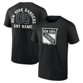 NHL New York Rangers Personalized Name & Number Monochrome T-Shirt