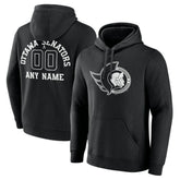 NHL Ottawa Senators Personalized Name & Number Monochrome Pullover Hoodie