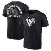 NHL Pittsburgh Penguins Personalized Name & Number Monochrome T-Shirt