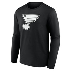 NHL St. Louis Blues Personalized Name & Number Monochrome Long Sleeve T-Shirt