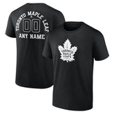 NHL Toronto Maple Leafs Personalized Name & Number Monochrome T-Shirt