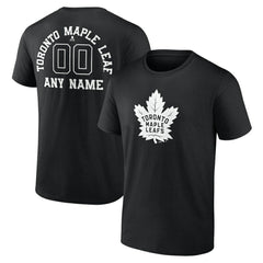 NHL Toronto Maple Leafs Personalized Name & Number Monochrome T-Shirt