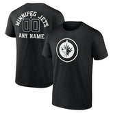 NHL Winnipeg Jets Personalized Name & Number Monochrome T-Shirt