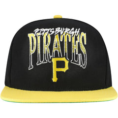Black Pittsburgh Pirates Mitchell & Ness Rise Up Snapback Hat