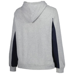 Heather Gray Boston Red Sox Profile Women's Plus Size Pullover Jersey Hoodie