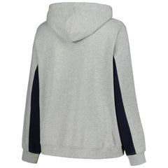 Heather Gray Milwaukee Brewers Profile Women's Plus Size Pullover Jersey Hoodie