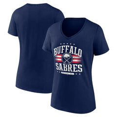 NHL Buffalo Sabres Women's Americana Team V-Neck T-Shirt