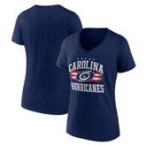 NHL Carolina Hurricanes Women's Americana Team V-Neck T-Shirt