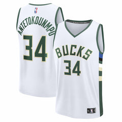 Fanatics Giannis Antetokounmpo Milwaukee Bucks Fast Break Replica Player Jersey
