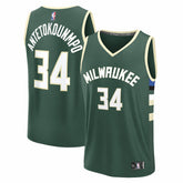 Fanatics Giannis Antetokounmpo Milwaukee Bucks Youth Fast Break Replica Player Jersey
