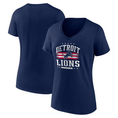Women's Americana Team V-Neck T-Shirt - Detroit Lions T-shirts