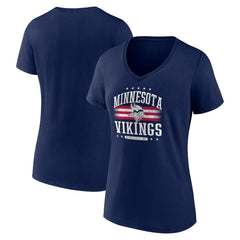 Women's Americana Team V-Neck T-Shirt - Minnesota Vikings T-shirts