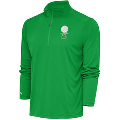 NHL Boston Bruins Antigua Shamrock Tribute Quarter-Zip Pullover Top