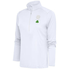 Boston Celtics Antigua Women's Shamrock Tribute Half-Zip Pullover Top