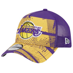 New Era Los Angeles Lakers Tip Off A-Frame Trucker 9FORTY Adjustable Hat