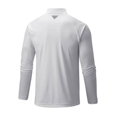 White Los Angeles Dodgers Columbia Terminal Tackle Omni-Shade Raglan Quarter-Zip Pullover Top
