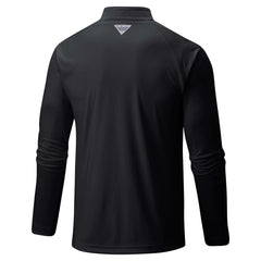 Black Cincinnati Reds Columbia Terminal Tackle Omni-Shade Raglan Quarter-Zip Pullover Top