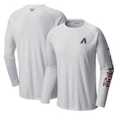 White Arizona Diamondbacks Columbia Terminal Tackle Long Sleeve T-Shirt