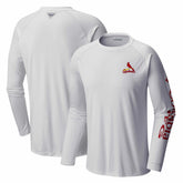White St. Louis Cardinals Columbia Terminal Tackle Long Sleeve T-Shirt