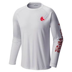White Boston Red Sox Columbia Terminal Tackle Long Sleeve T-Shirt