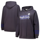NHL Toronto Maple Leafs Fanatics Women's Plus Size Lightweight Fleece Raglan Pullover Hoodie