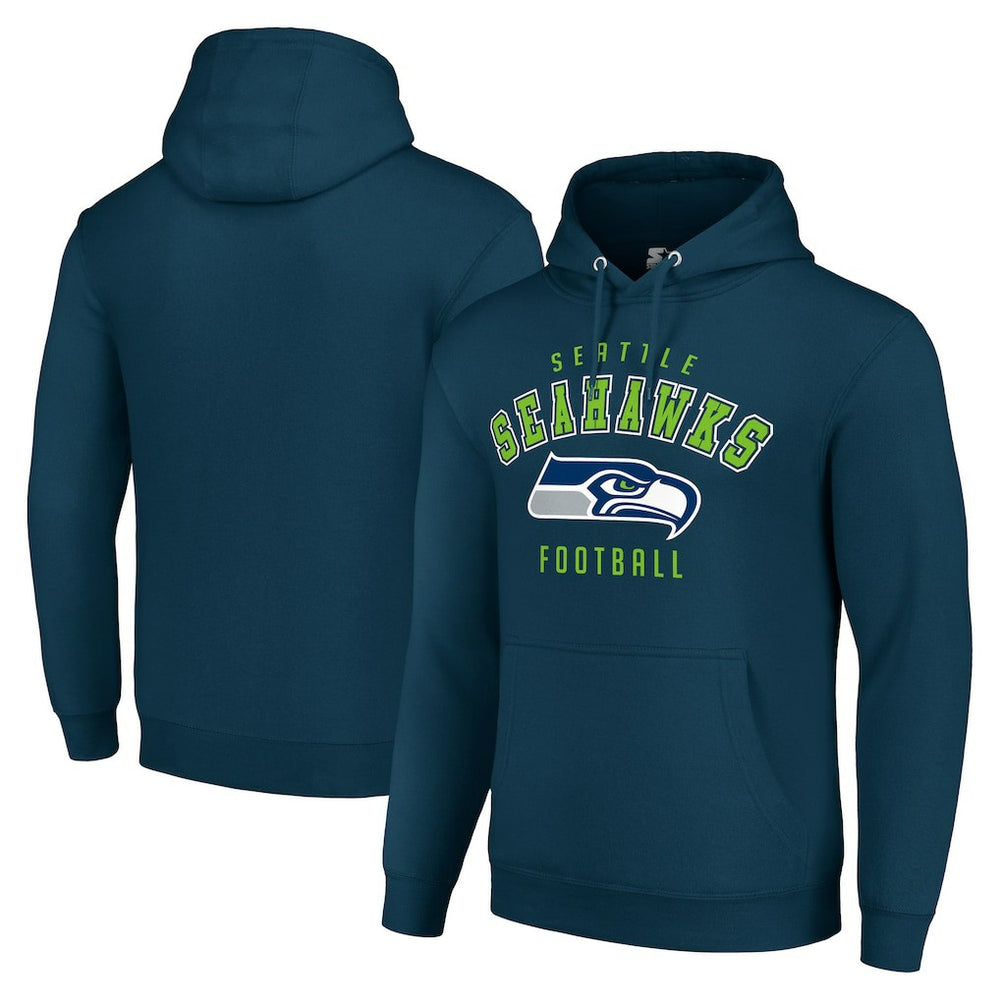 Starter Unisex Logo Pullover Hoodie - Seattle Seahawks Hoodies