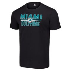 Starter Team Mesh Print Graphic T-Shirt - Miami Dolphins T-shirts