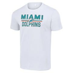 Starter Team Mesh Print Graphic T-Shirt - Miami Dolphins T-shirts
